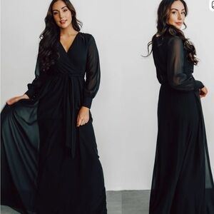 Baltic Born | Lydia Black Maxi Dress